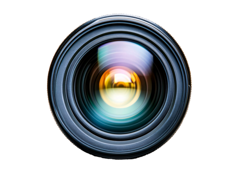 a close up of a camera lens