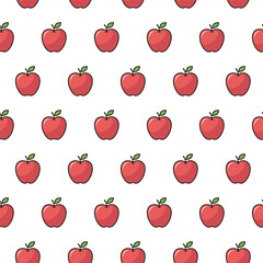 apple seamless vector pattern design