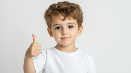 White boy thumbs up