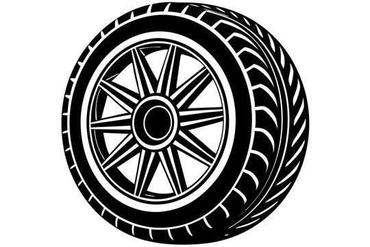 recommend clip art: tire vector silhouette vector illustration