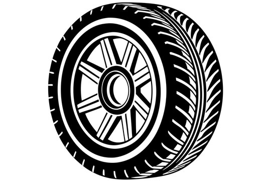 recommend clip art: tire vector silhouette vector illustration