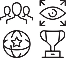 Core Values vectors design symbol 