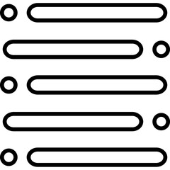 Horizontal Bars Icon