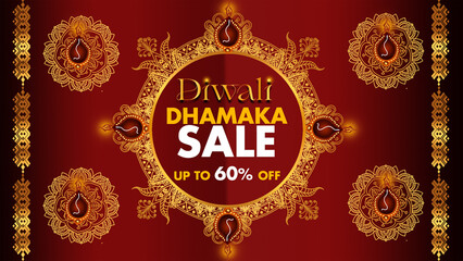 Diwali Sale Poster Design, Festive Discount Sale , DIWALI SALE Retail Sale, Promotion, Advertisement, Flyer, Poster, Banner , Diwali Dhamaka Sale Label Design Template	