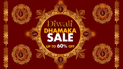 Diwali Sale Poster Design, Festive Discount Sale , DIWALI SALE Retail Sale, Promotion, Advertisement, Flyer, Poster, Banner , Diwali Dhamaka Sale Label Design Template	