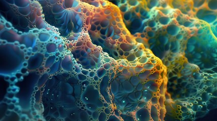 Fototapeta premium Abstract Cellular Structure Background in Low Resolution
