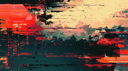 Vibrant Abstract Digital Background Art