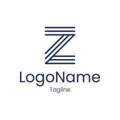 Simple Minimalist Letter Z Logo Template