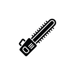 Industry chainsaw icon. Outline industry chainsaw vector icon for web design isolated on white background