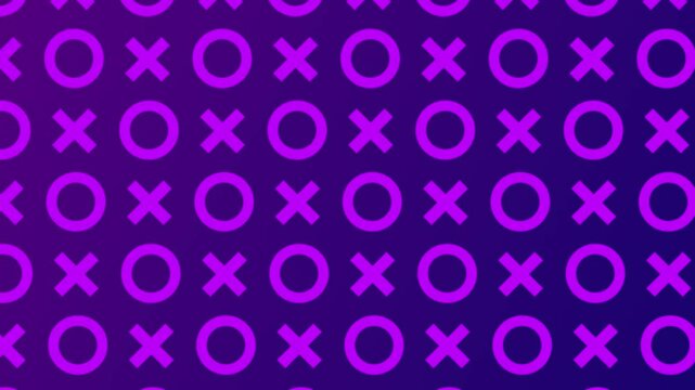 Animation of classic circle and cross background. High quality 4k footage