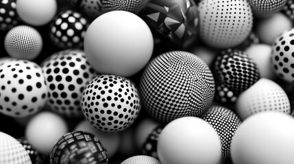 A pile of balls stacked together, great for use in sports or game illustrations