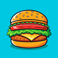 burger cartoon 