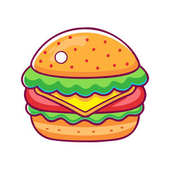 burger cartoon 