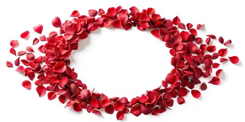 Obraz premium red petals in circular motion