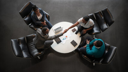 Diverse Business Team in Productive Office Meeting