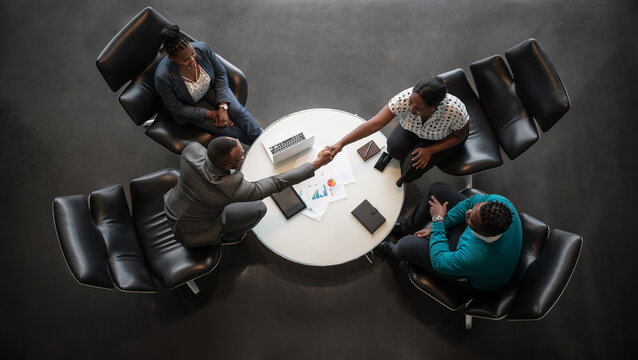 Diverse Business Team in Productive Office Meeting