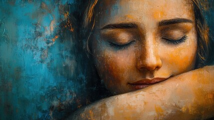 Obraz premium A comforting hug between two people, expressing empathy and understanding in a moment of need.