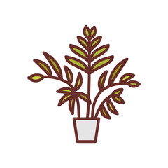 Areca Palm Filled Icons , Vector illustration