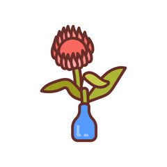 Protea Filled Icons , Vector illustration