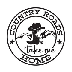 country roads take me home background inspirational positive quotes, motivational, typography, lettering design