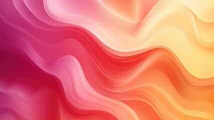Abstract Waves in Soft Pink and Orange Tones