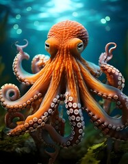 Obraz premium octopus in the sea