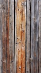 Naklejka premium Weathered Wood Texture - Rustic Wooden Planks Background
