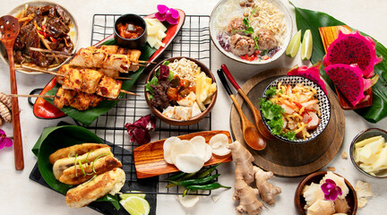 Traditional Indonesian food.