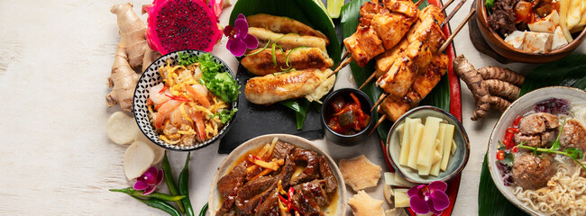 Traditional Indonesian food.
