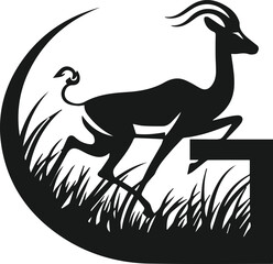 A Gazelle's Soaring Flight Across the Plains