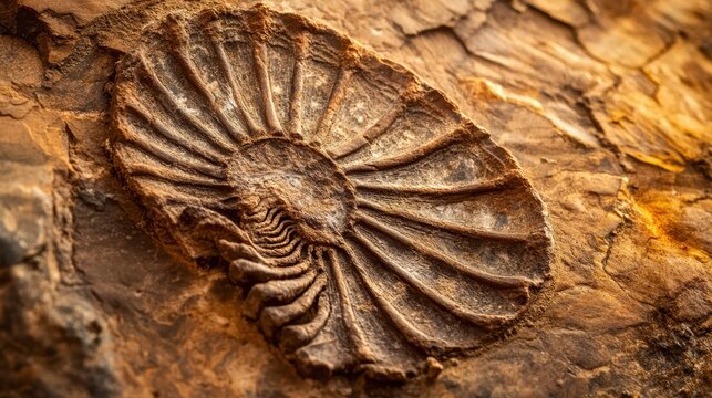 fossil embedded in a slab of stone