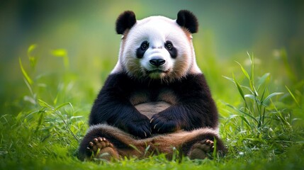 Obraz premium Portrait of sweet giant panda bear