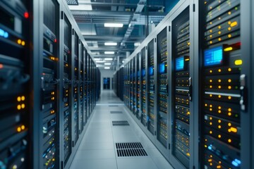 Fototapeta premium rack of servers