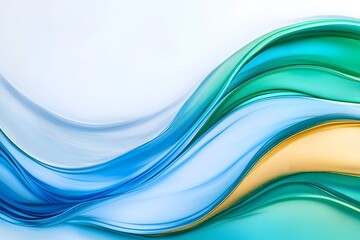 Fototapeta premium Dynamic Abstract Visualization of Economic Ebb and Flow in Vibrant Expressionistic Brushwork