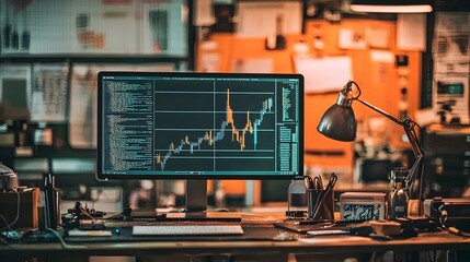 A sleek and modern home office setup featuring holographic projection displays that enable seamless multitasking and increased productivity in a futuristic technology driven workspace