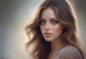 Fototapeta premium Portrait of a beautiful Woman