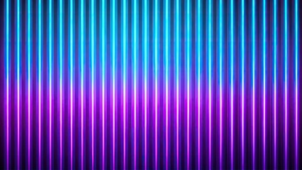 blue and violet neon lights background with silhouettes