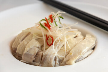 Steamed drunken chicken, Chinese food style