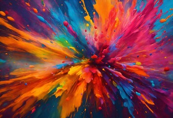 Obraz premium Swirling paint illustration, AI generated