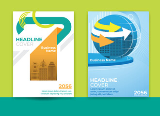 Cover template, annual report cover design, company profile design, brochure, modern cover, a4, business promotion cover