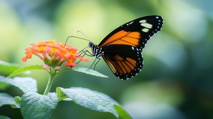 Obraz premium Butterfly on a Flower