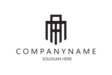 Modern AM Logo Design for business and company identity. Creative AM letter logo Design