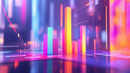 Colorful Data Visualization in Digital Space