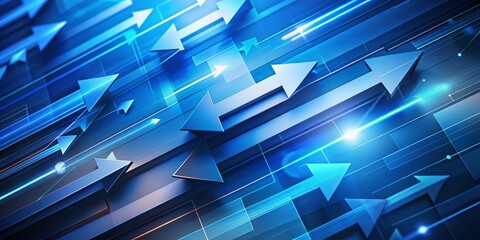 Abstract Blue Arrow Background Design for Modern Layouts and Digital Media