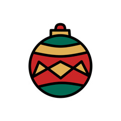 Light Bulb Icon for Christmas Decoration, Decorative Light Bulb Icon Colored, Hanging Light Bulb Ornaments