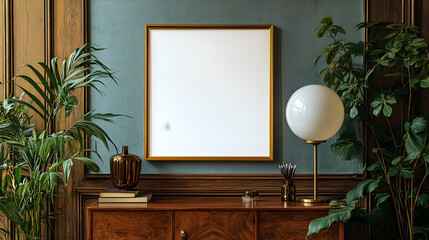 Decorate Your Home With Plants and a Gold Frame