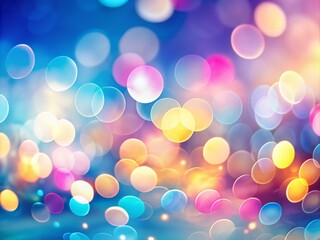 Abstract Blurred Spring Summer Light with Pastel Bokeh Background for Vibrant Visuals