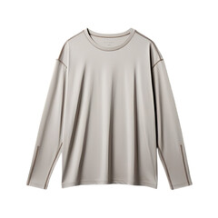 Realistic mockup of a white t-shirt on transparent background