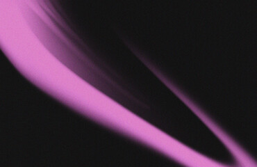Abstract pink and purple light streaks on a black background.