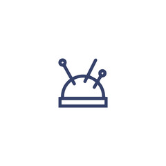 sewing vector line icon , tailor icon